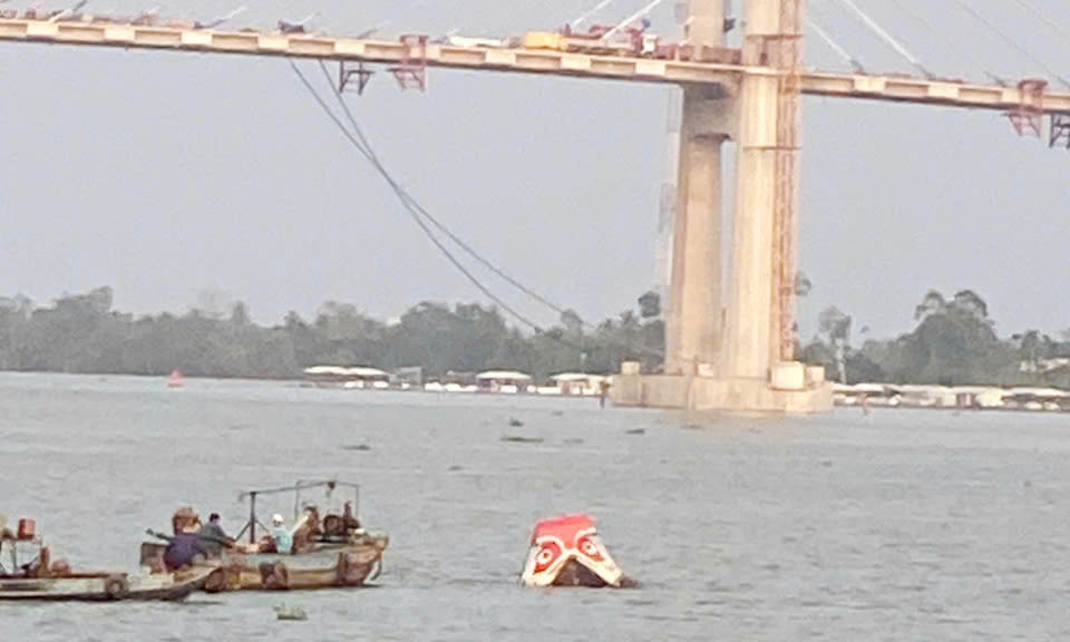 Hiện trường vụ tai nạn. Ảnh CTV
