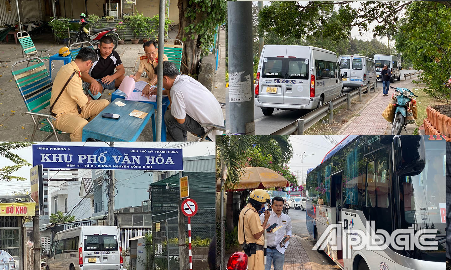 Hàng loạt xe vi phạm bị xử lý.
