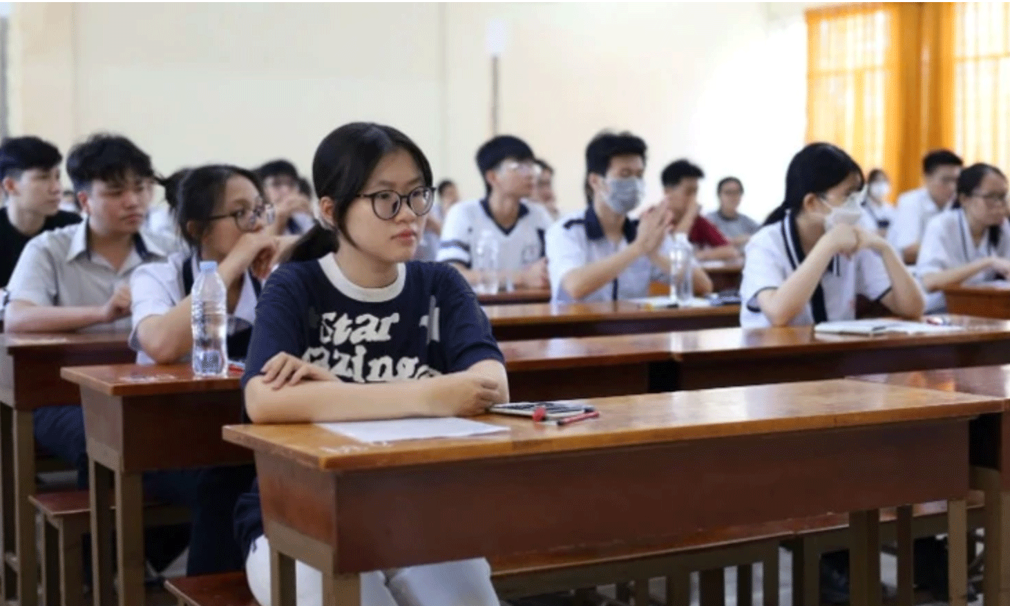 Các thí sinh tham gia Kỳ thi đánh giá năng lực đợt 1 của Đại học Quốc gia Thành phố Hồ Chí Minh.