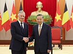 Tổng Bí thư Tô Lâm tiếp Nhà vua Bỉ Philippe