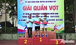 Huyện Gò Công Tây: Giải Quần vợt kỷ niệm 50 năm Ngày Giải phóng miền Nam, thống nhất đất nước và 46 năm tái thành lập huyện