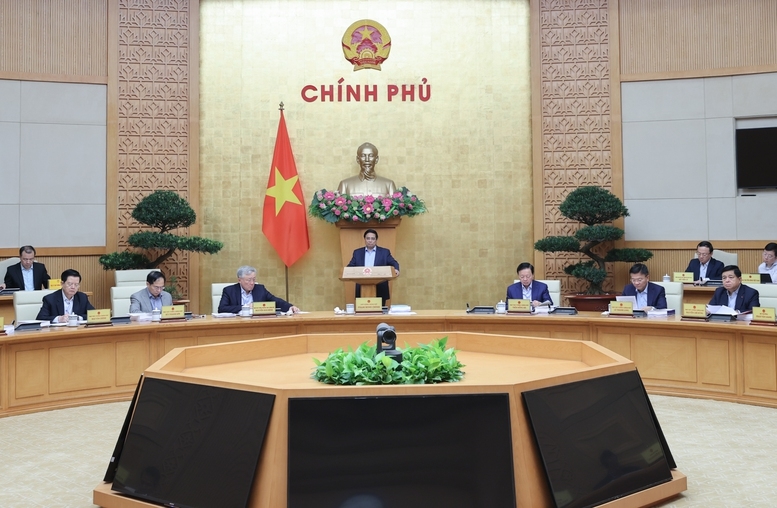 Thủ tướng Phạm Minh Chính chủ trì Phiên họp Chính phủ chuyên đề xây dựng pháp luật tháng 4-2025
