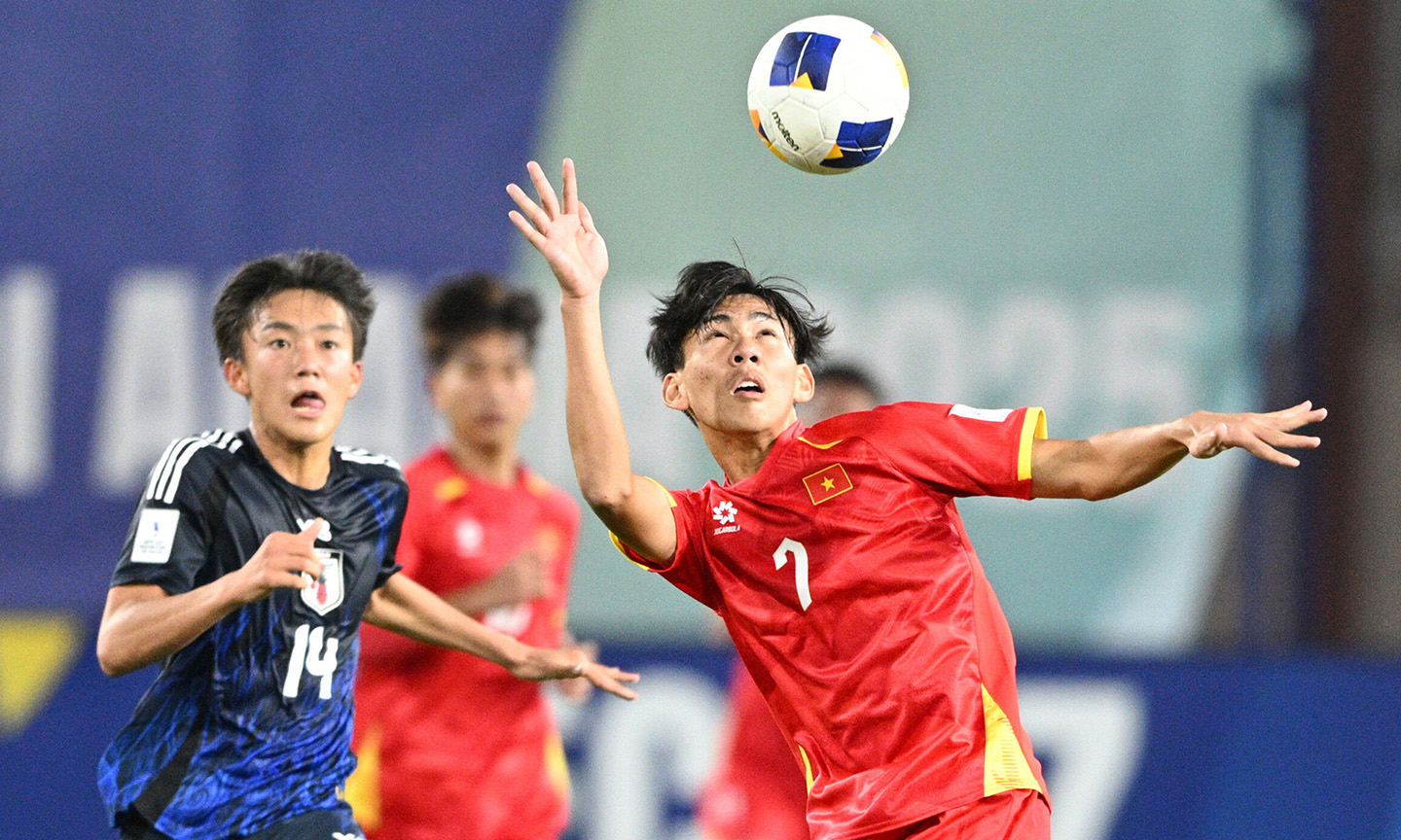 Các cầu thủ U17 Việt Nam đang tỏa sáng tại U17 châu Á. Ảnh: Vietnamnet.vn