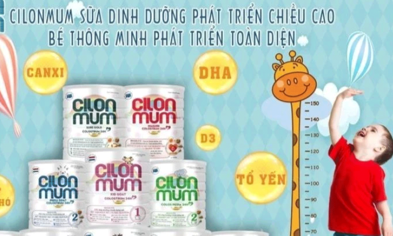 Dòng sữa Cilonmum được các đối tượng quảng cáo rộng rãi trên các nền tảng. (Ảnh: chụp màn hình)