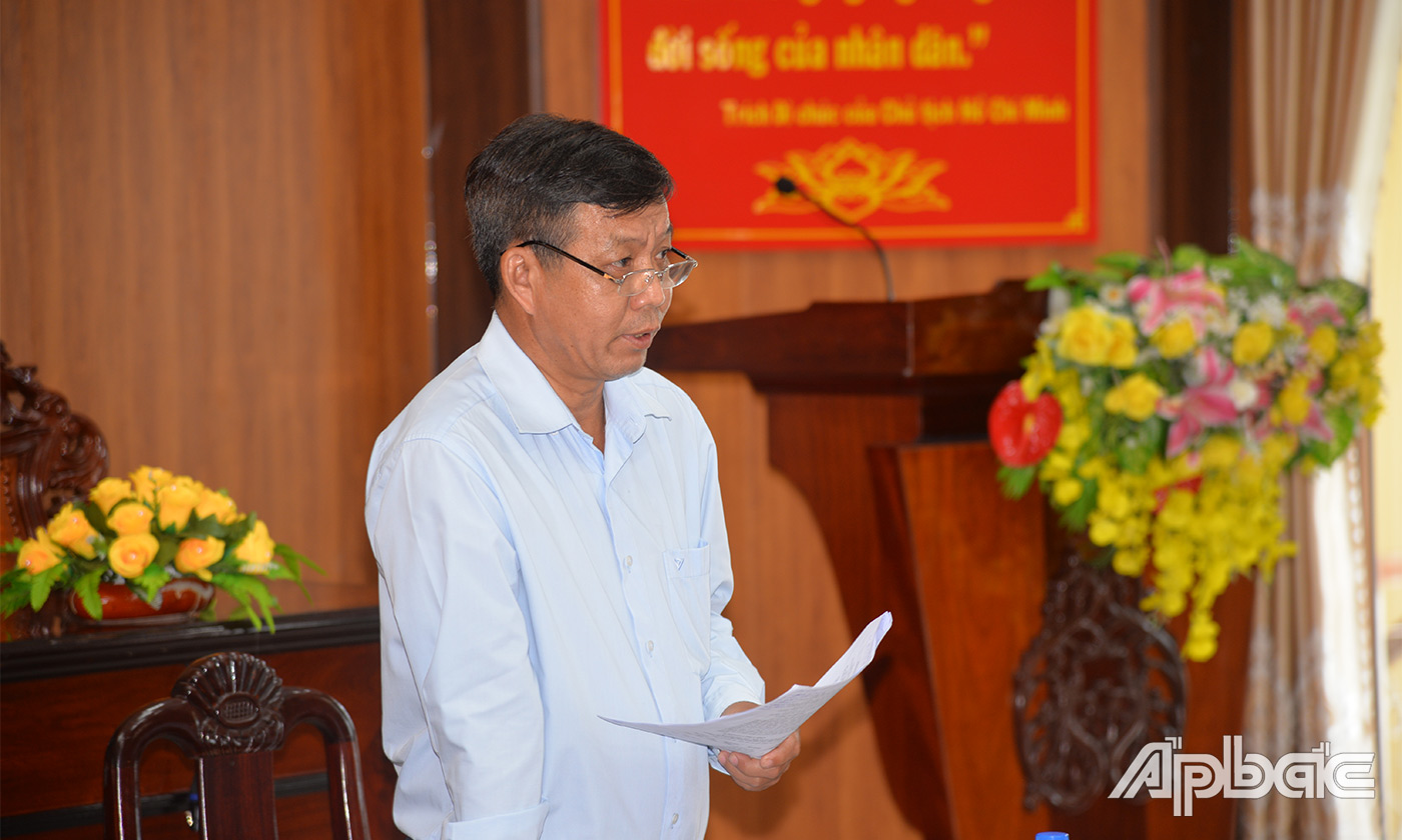 Đồng chí Võ Văn Khanh, Ban Văn hóa - xã hội, HĐND tỉnh