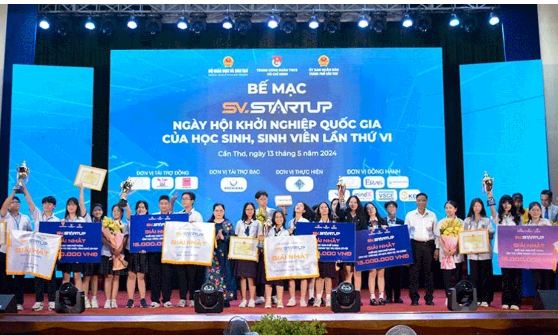 Trao thưởng các dự án đạt giải Nhất cuộc thi
