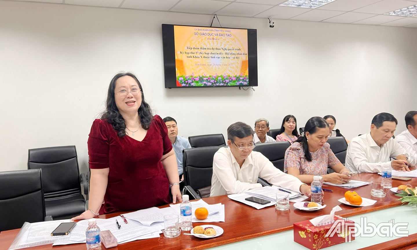 Đồng chí Nguyễn Thị Tuyết Vân phát biểu kết luận tại buổi thẩm tra
