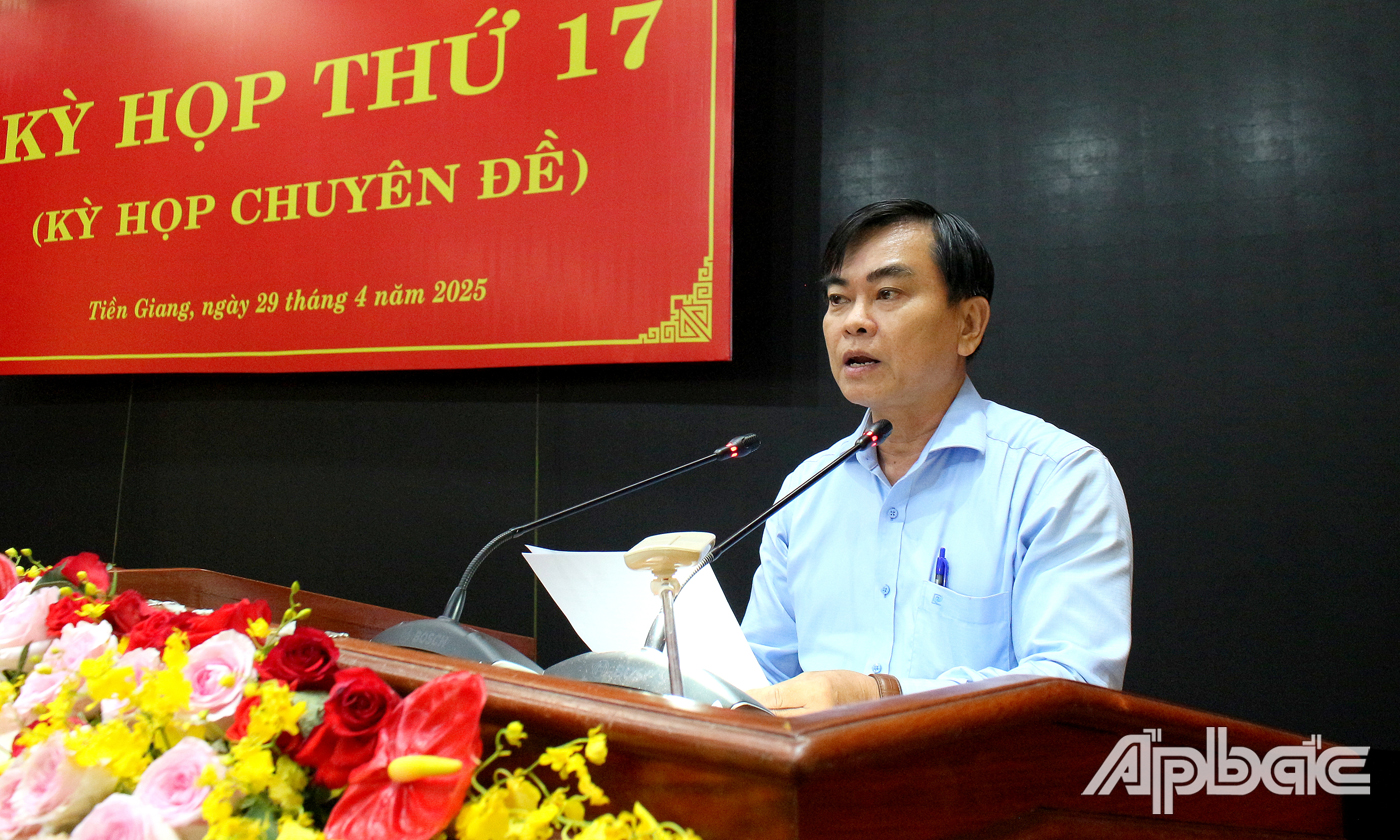 Giám đốc Sở Nông nghiệp và Môi trường, Đoàn Văn Phương 
