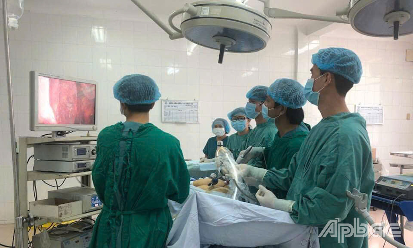 Điều trị bệnh ung thư tại Bệnh viện Đa khoa tỉnh Tiền Giang.
