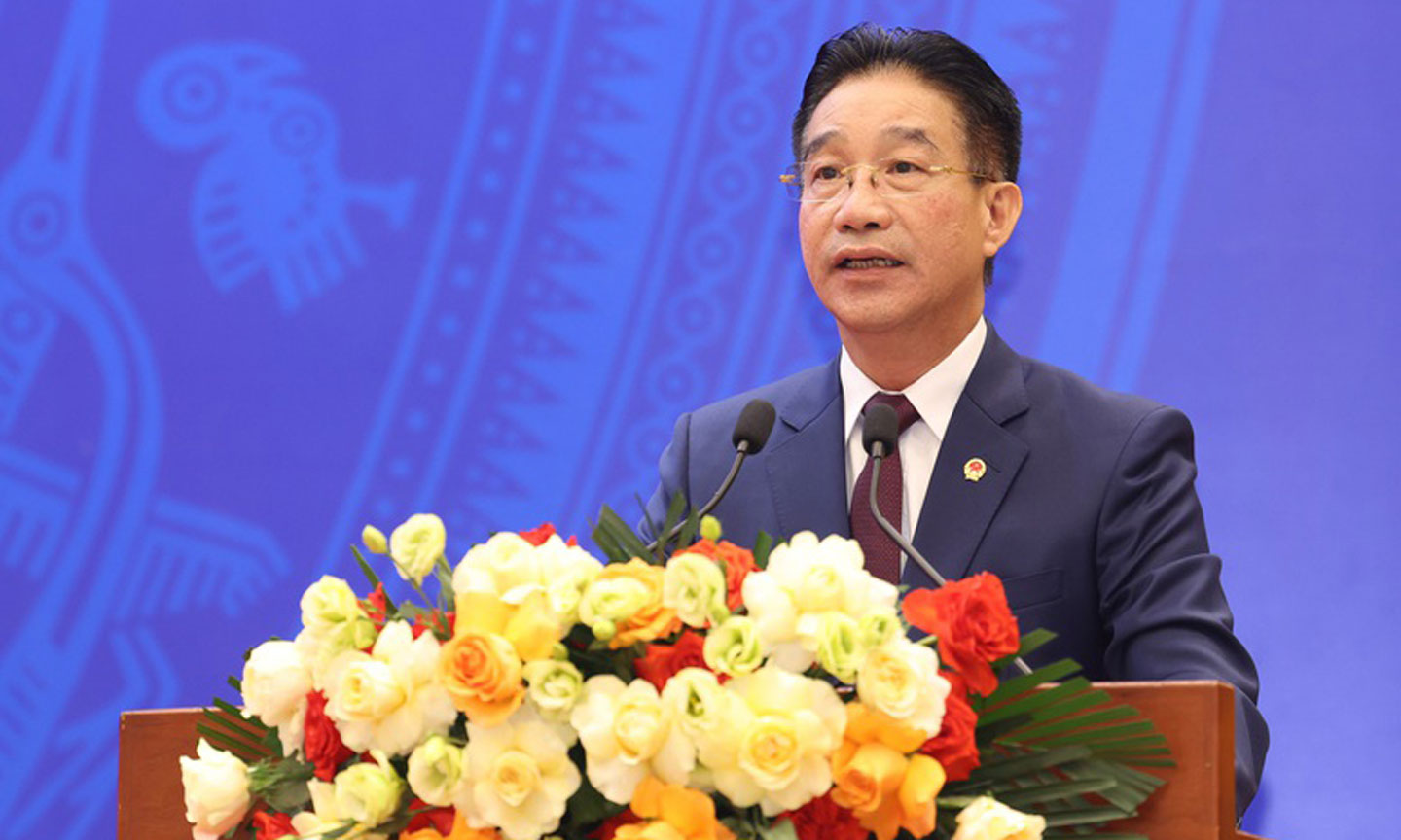 Phó Chủ nhiệm Văn phòng Chủ tịch nước Phạm Thanh Hà phát biểu tại họp báo - Ảnh: VGP/Đức Tuân