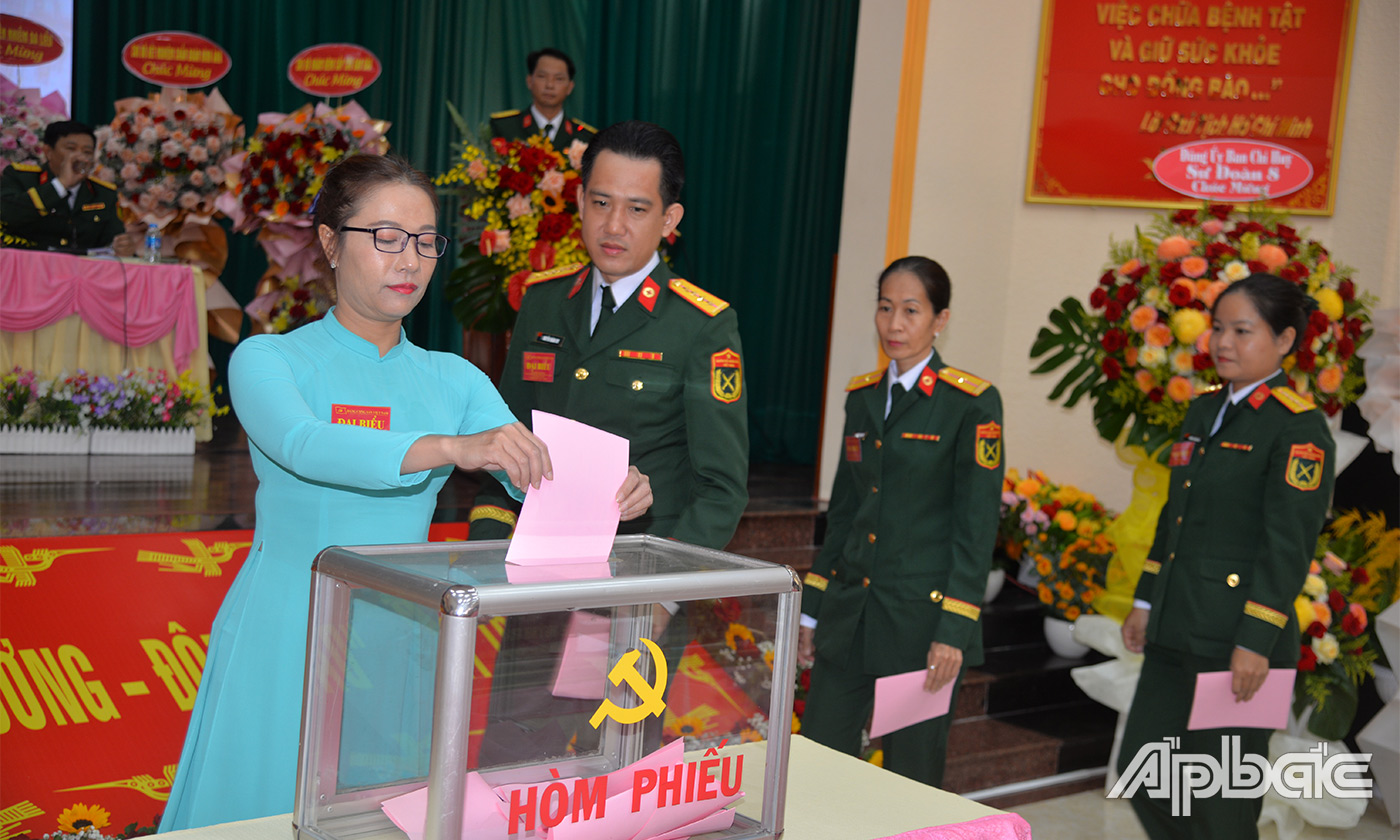 Đại hội tiến hành bầu cử Ban chấp hành Đảng bộ Bệnh viện và đại biểu dự Đại hội Đảng bộ Cục Hậu cần – Kỹ thuật lần thứ I, nhiệm kỳ 2025-2030. 