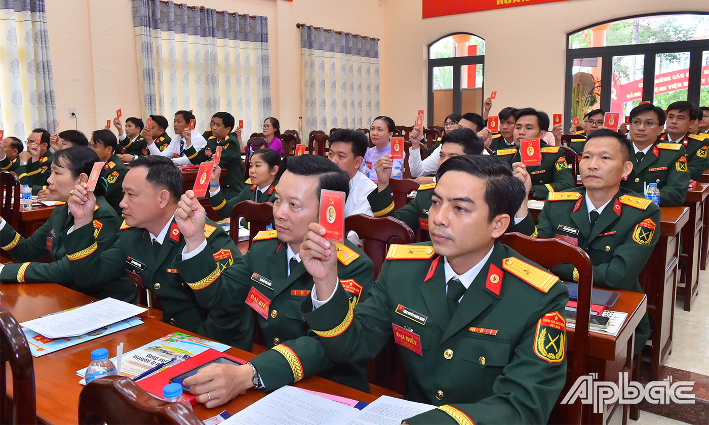Đại hội biểu quyết thông qua Nghị quyết Đại hội