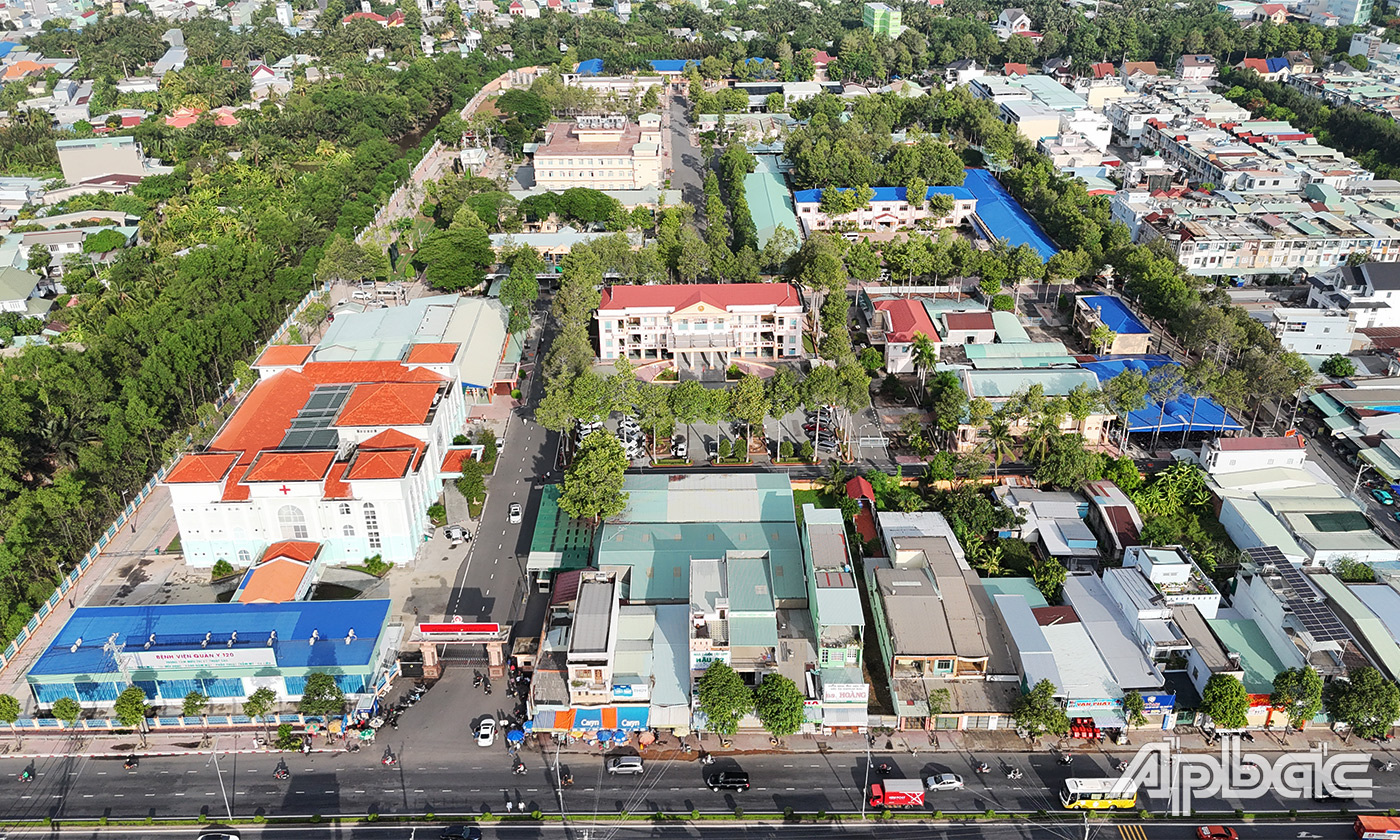 Bệnh viện Quân y 120 chụp từ trên cao