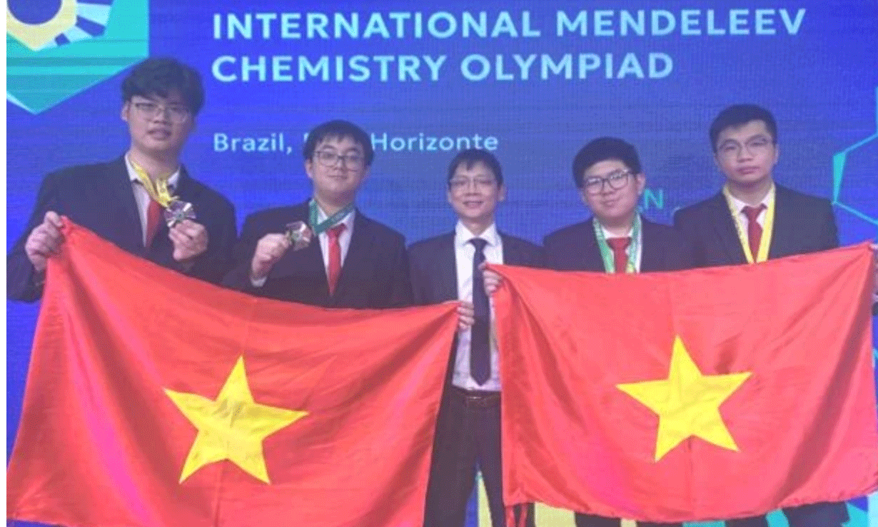 Đội tuyển Việt Nam tham dự kỳ thi Olympic Hóa học quốc tế Mendeleev lần thứ 59.