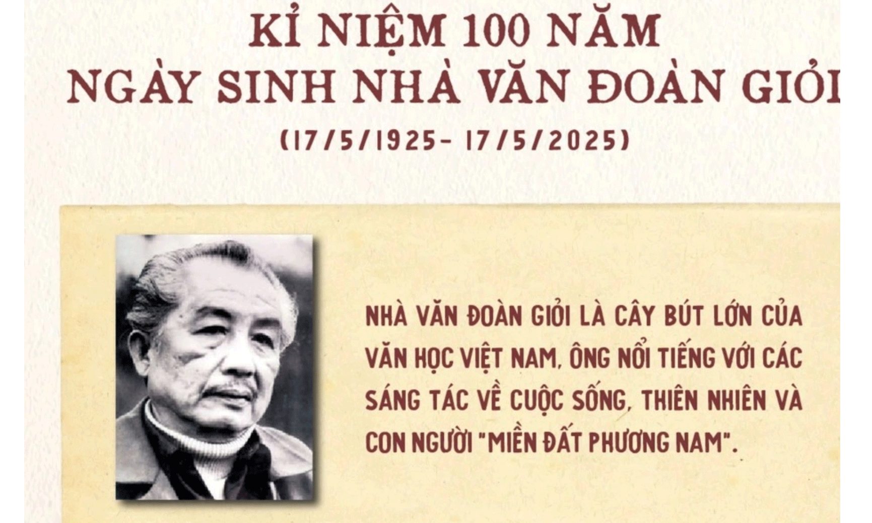 Nhà văn Đoàn Giỏi. Ảnh: thethaovanhoa.vn