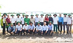 Tiền Giang: Giải pháp sạ hàng và kết hợp bón vùi phân trong vụ hè thu 2025