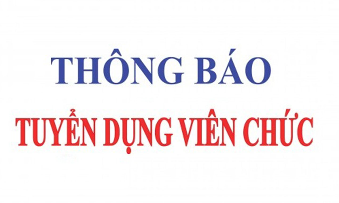 THÔNG BÁO TUYỂN DỤNG