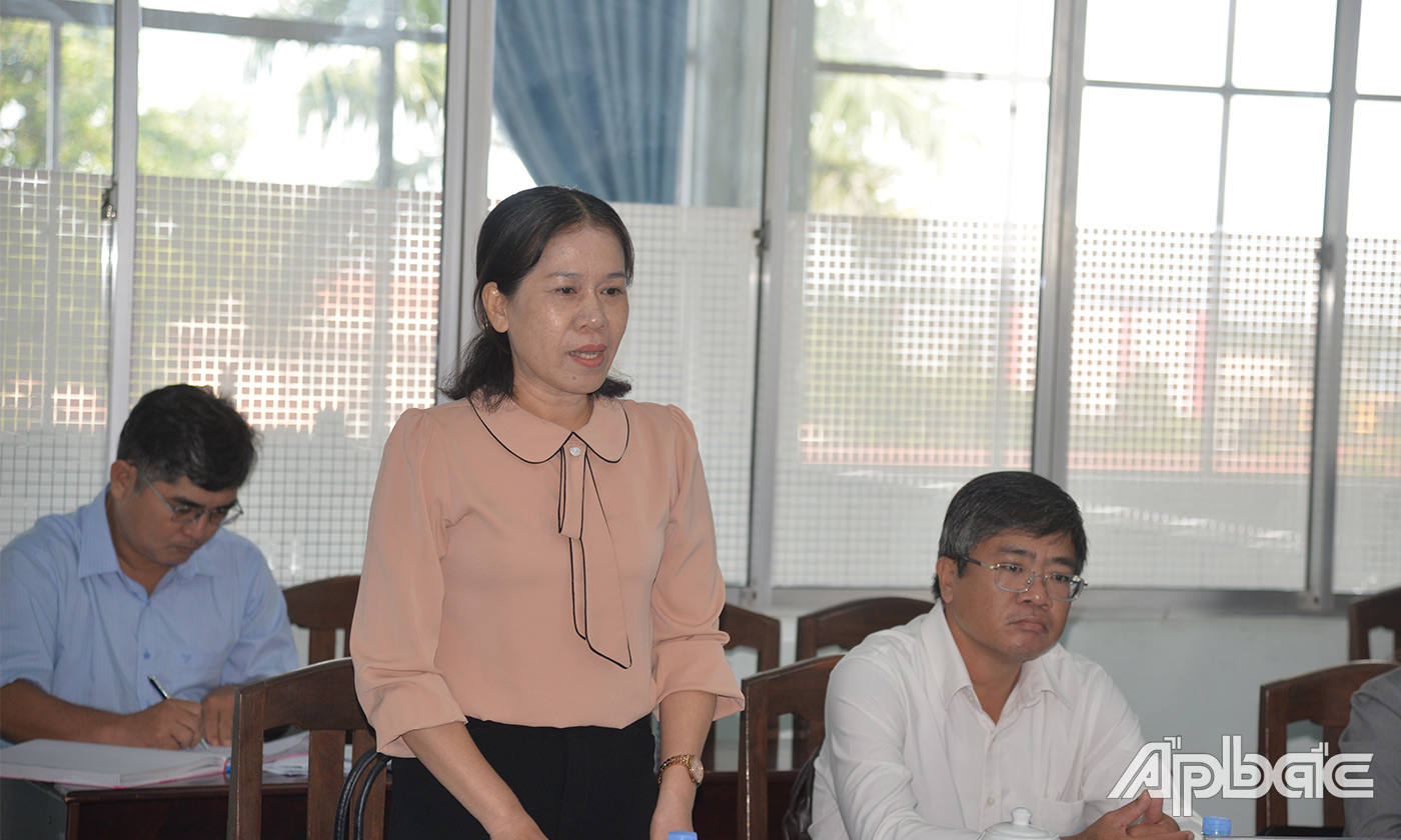 Các Thành viên Tổ công tác phát biểu tại buổi làm việc