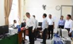 Đoàn cán bộ Công an hưu trí thăm Đảng ủy xã Lương Hòa Lạc