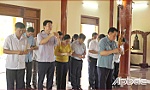 Trưởng Ban Tuyên giáo và Dân vận Trung ương Nguyễn Trọng Nghĩa viếng Đền thờ Liệt sĩ Gò Công