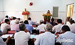 Xã Chợ Gạo có 596 người trong độ tuổi quy định hưởng trợ cấp hưu trí xã hội