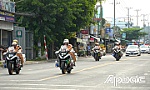 Đồng Tháp: Ra quân thực hiện cao điểm đảm bảo trật tự an toàn giao thông, trật tự xã hội
