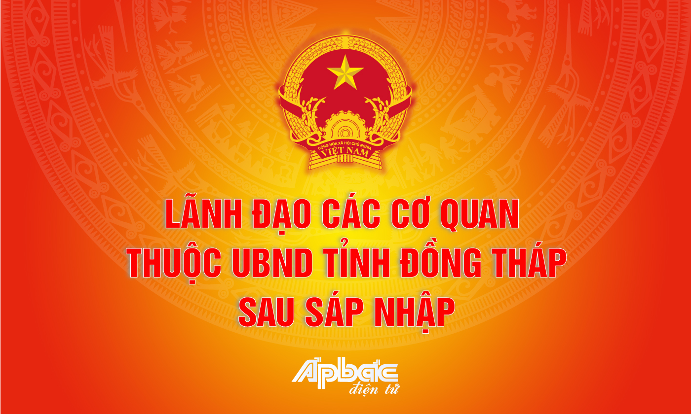 [Infographics] Lãnh đạo các cơ quan thuộc UBND tỉnh Đồng Tháp sau sáp nhập