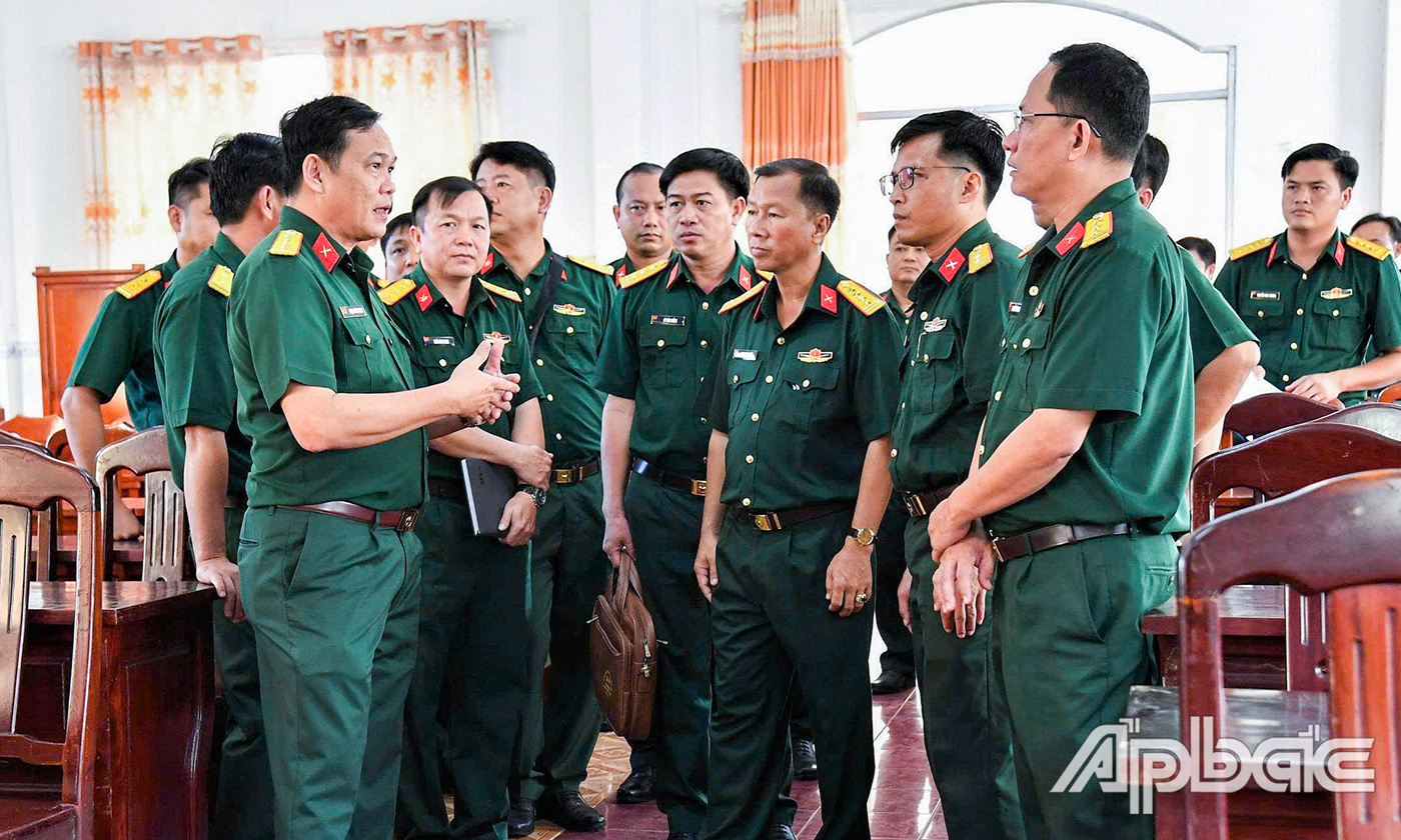 Bộ Chỉ huy Quân sự tỉnh Đồng Tháp: Kiểm tra việc tổ chức quân sự theo mô hình chính quyền 2 cấp