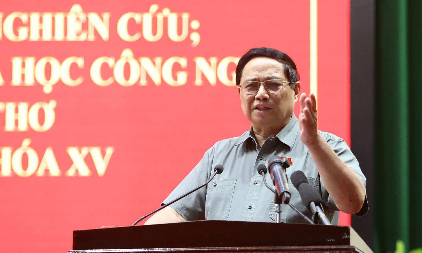 Thủ tướng Phạm Minh Chính: Cần Thơ phải là đầu tàu của ĐBSCL trên tất cả lĩnh vực