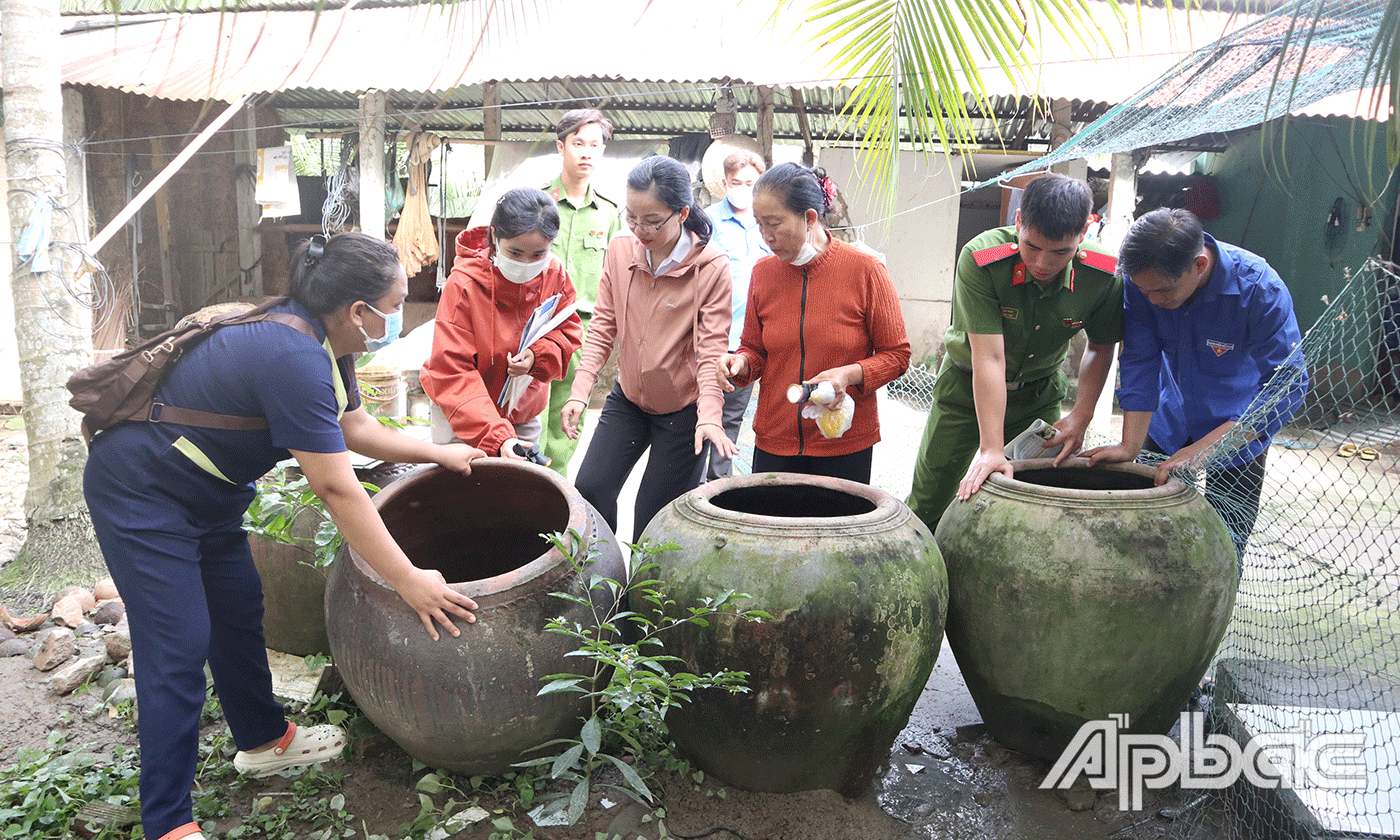 Xã An Thạnh Thủy: Đẩy mạnh tuyên truyền diệt lăng quăng phòng, chống bệnh sốt xuất huyết