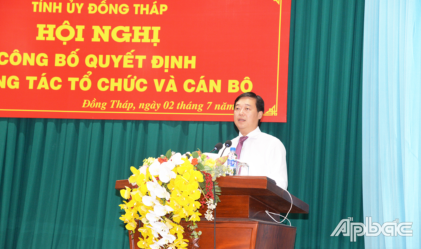 Đồng chí Lê Quốc Phong, Ủy viên BCH trung ương Đảng, Bí thư Tỉnh ủy phát biểu chỉ đạo