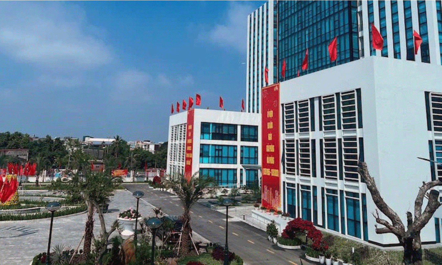 Trung tâm hành chính-chính trị quận Ngô Quyền, thành phố Hải Phòng. (Ảnh: DUY LINH)