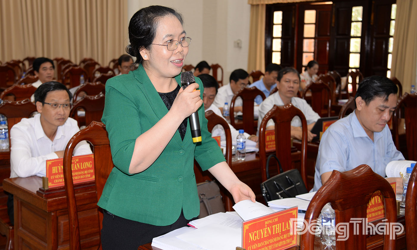 Các đại biểu Tổ 1 đóng góp ý kiến